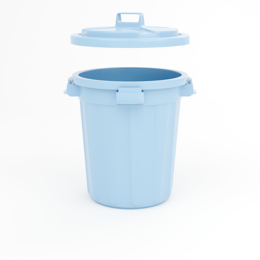 ゴミ箱・バケツ・台車セット【3Dアセット】