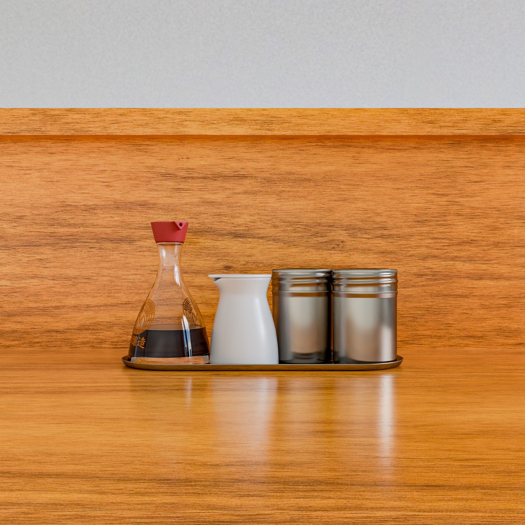 醤油差し、塩胡椒入れ【3Dモデル】