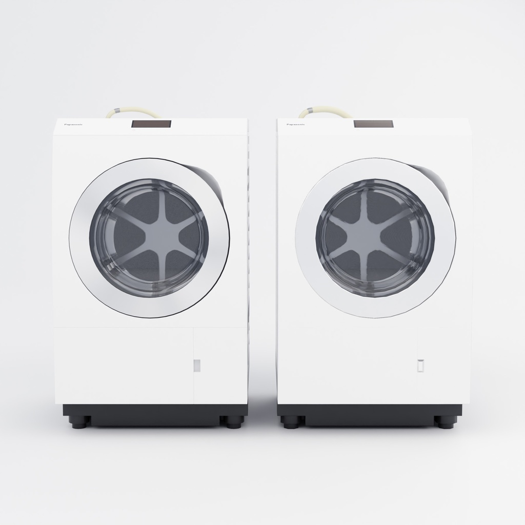 ドラム式洗濯機【3Dモデル】Front Load Washing Machine