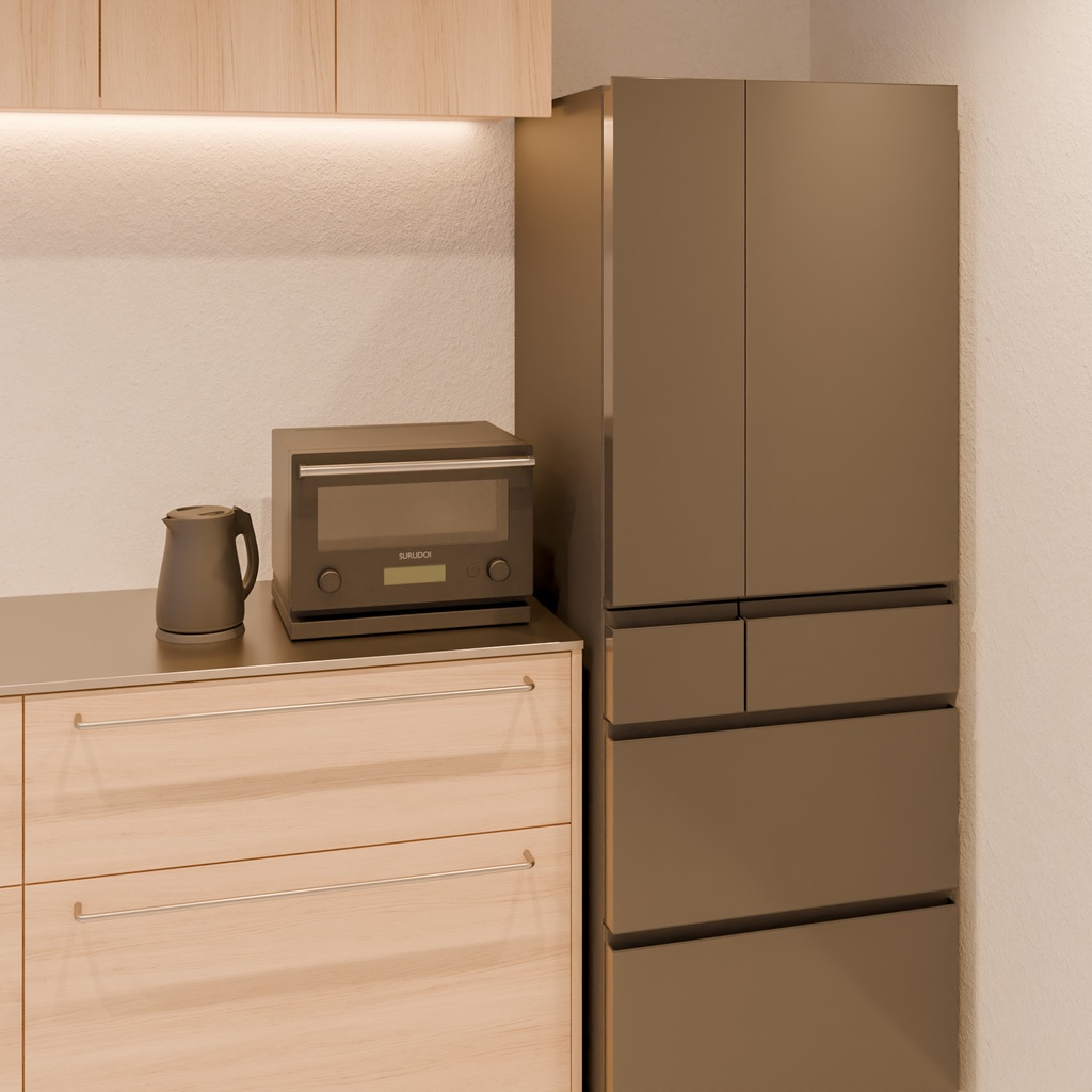 冷蔵庫【3Dモデル】