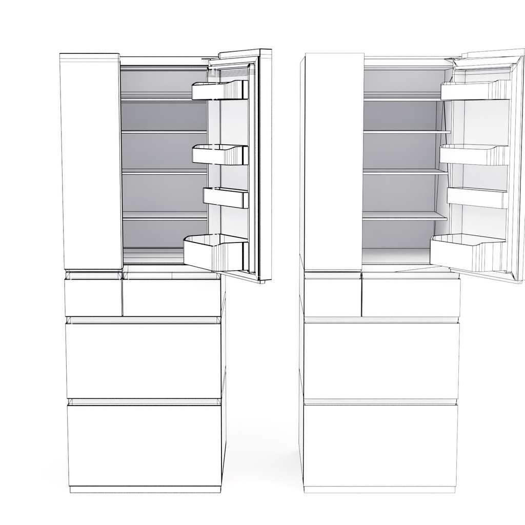 モダンな家電セット【3Dモデル】