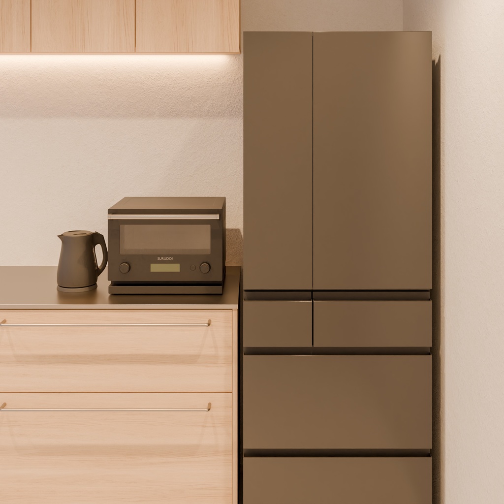 モダンな家電セット【3Dモデル】