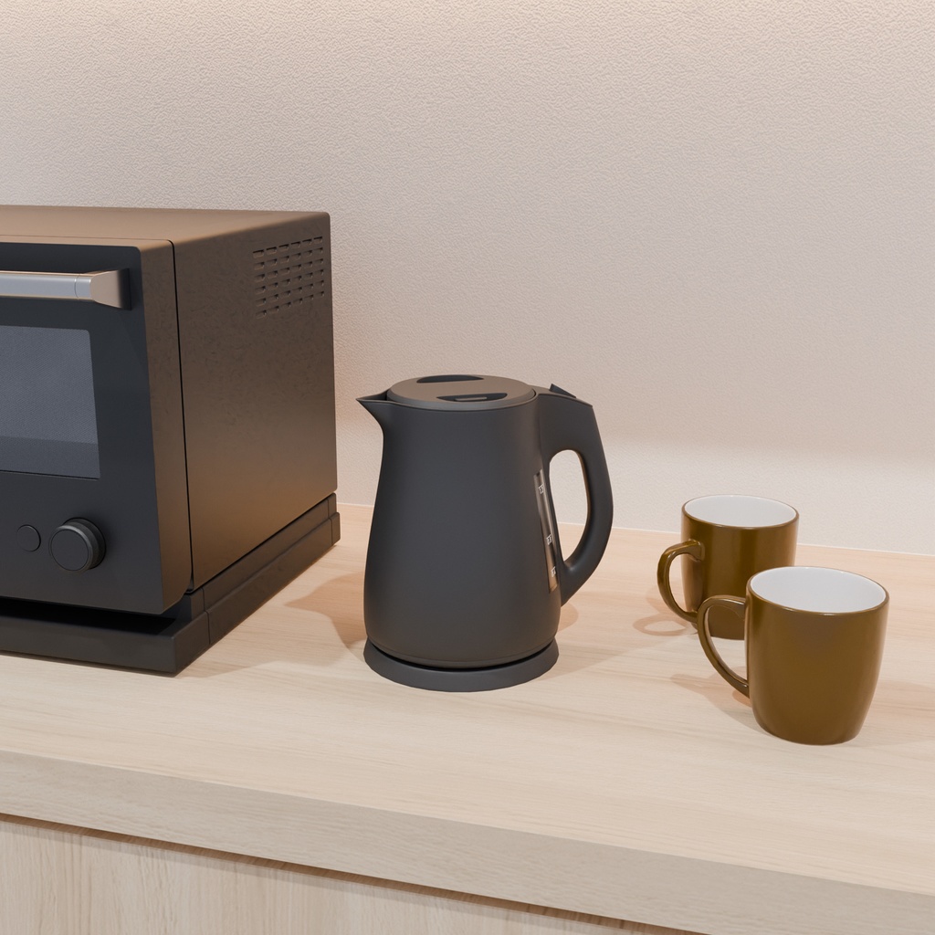 モダンな家電セット【3Dモデル】