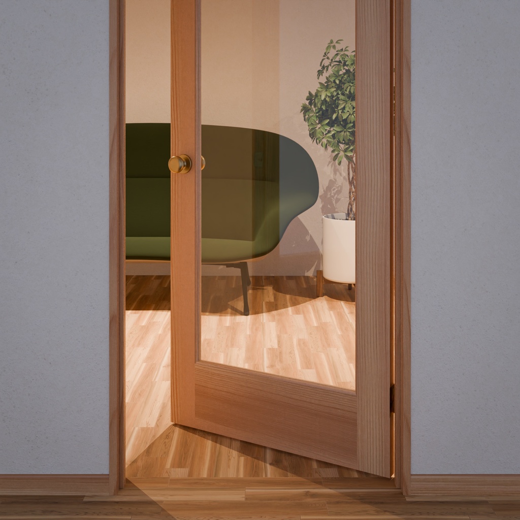 アンティークなドア【3Dモデル】Antique Door