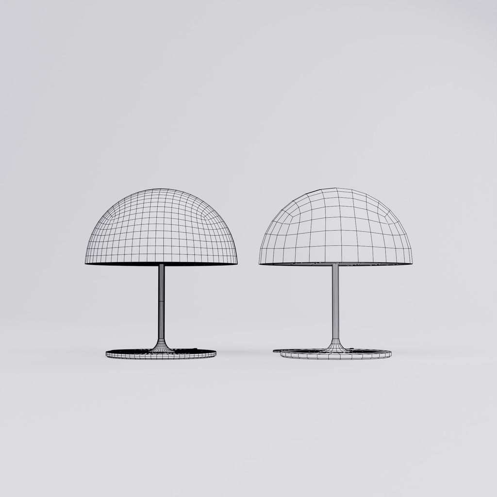 モダンなテーブルランプとフロアライト【3Dモデル】Modern Table Lamp & Floor Lamp