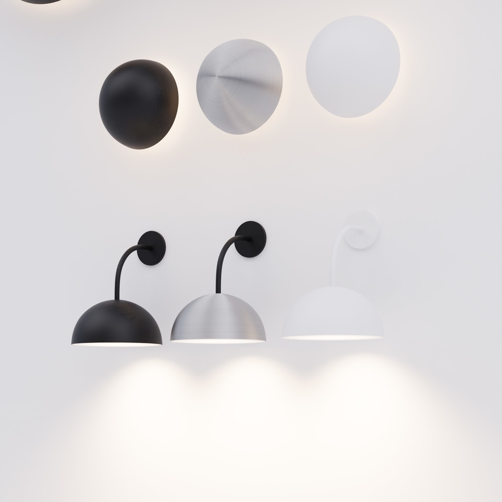 モダンなブラケットライト【3Dモデル】Modern Wall Light
