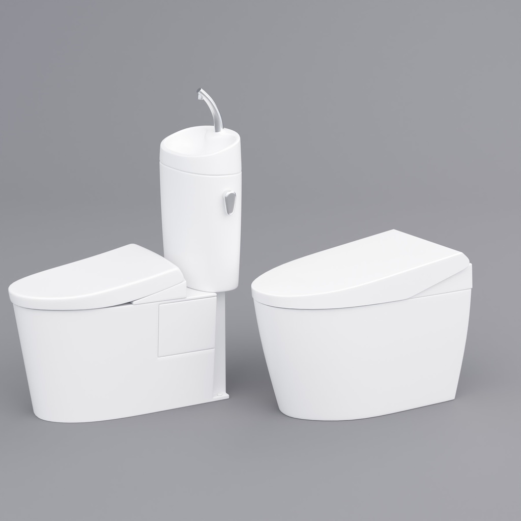 トイレセット【3Dモデル】Toilet Set