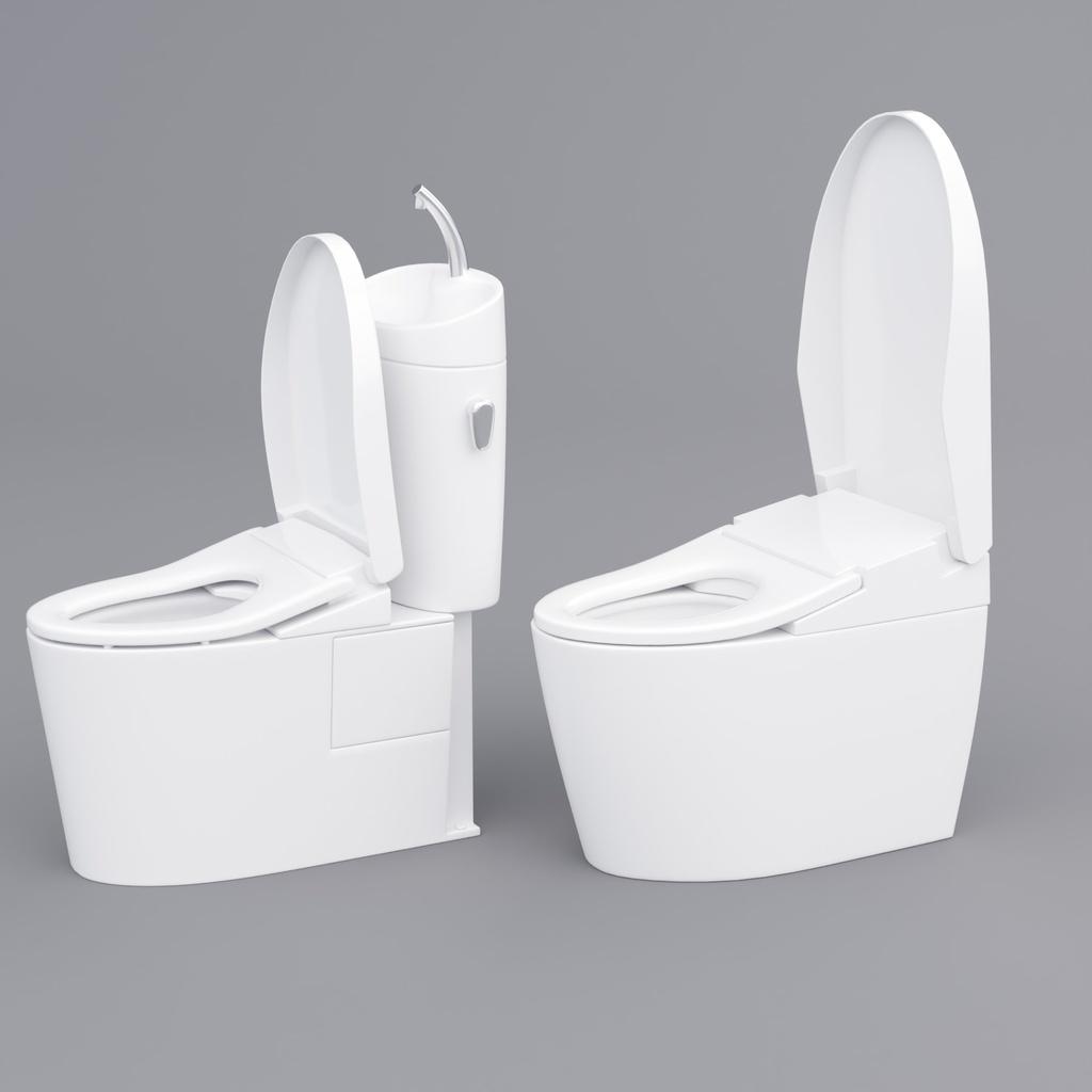 トイレセット【3Dモデル】Toilet Set