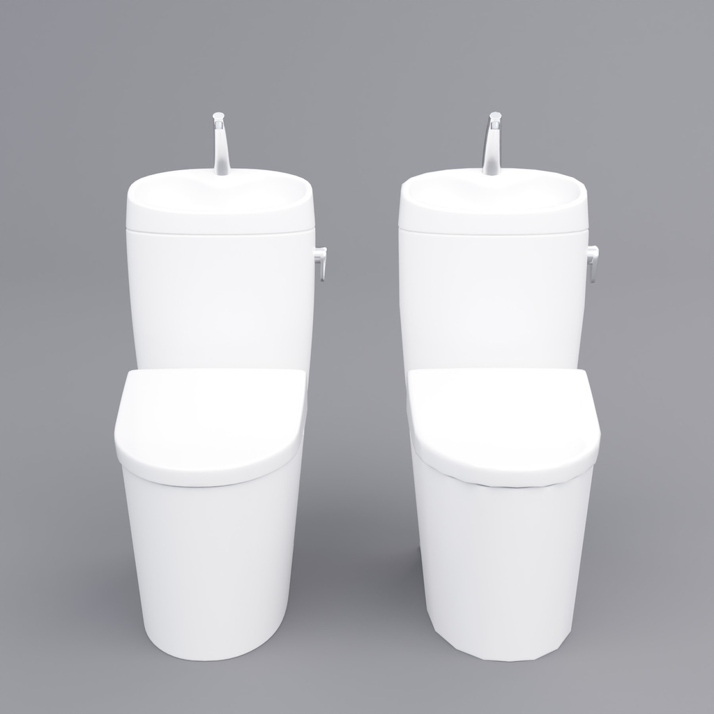 トイレセット【3Dモデル】Toilet Set