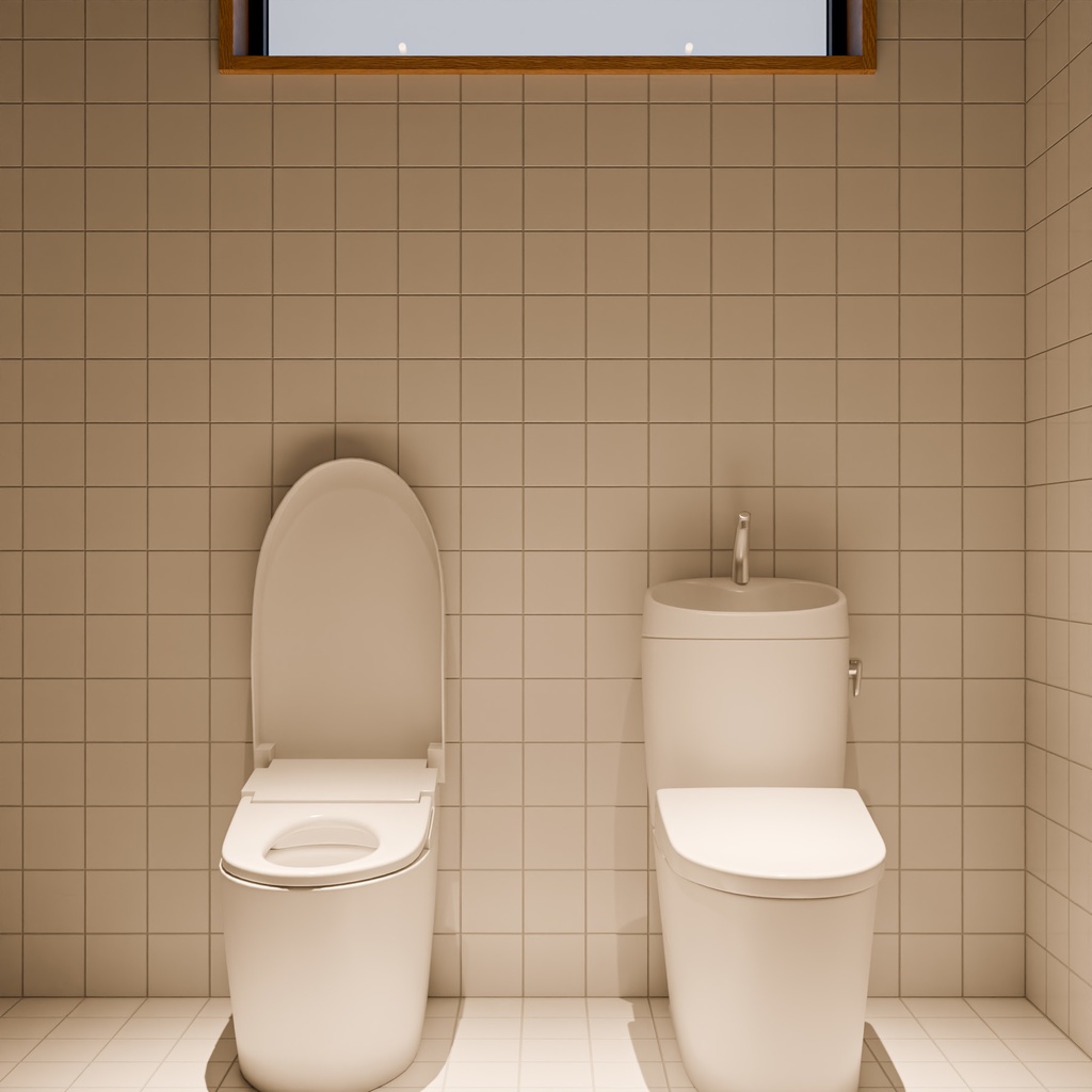 トイレセット【3Dモデル】Toilet Set