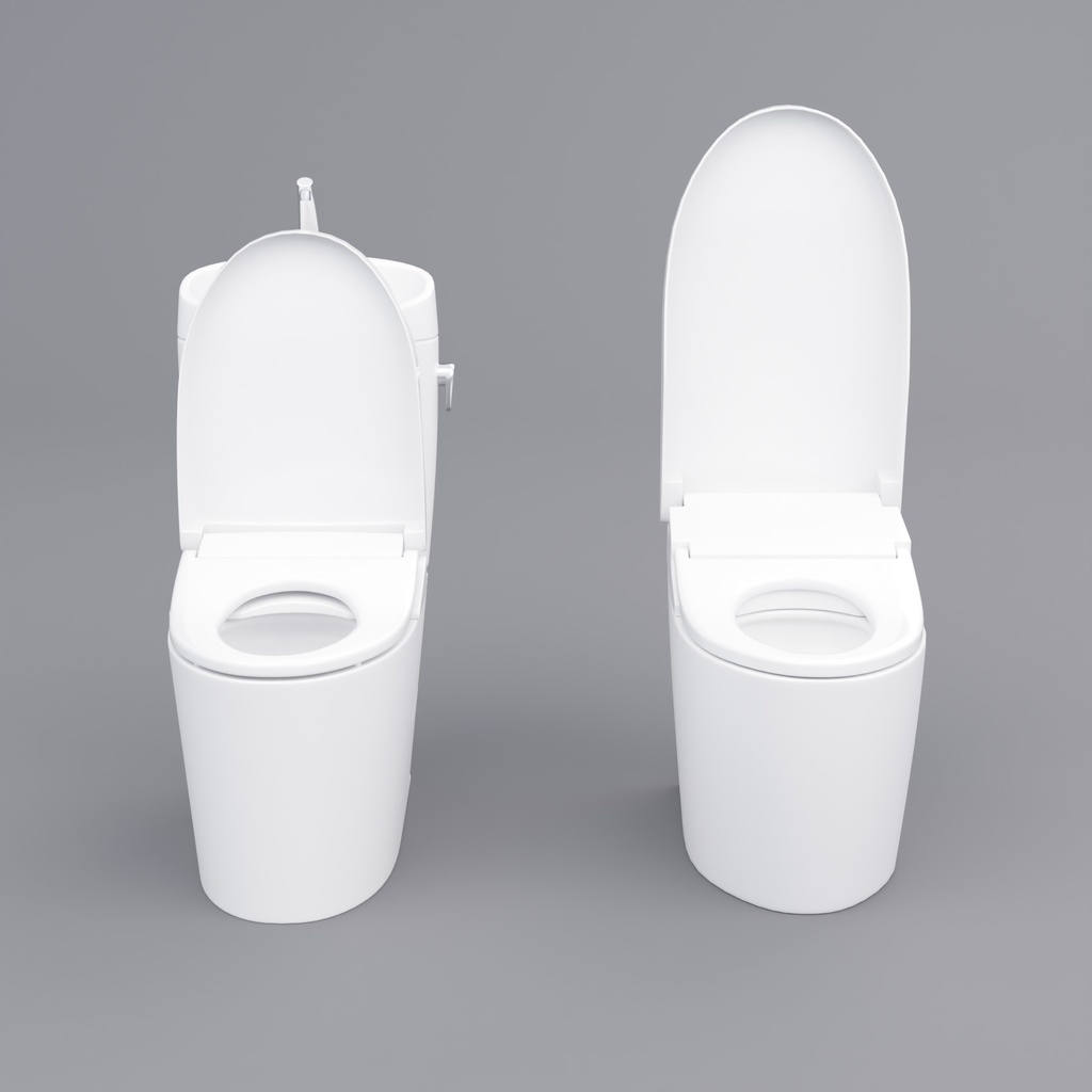 トイレセット【3Dモデル】Toilet Set