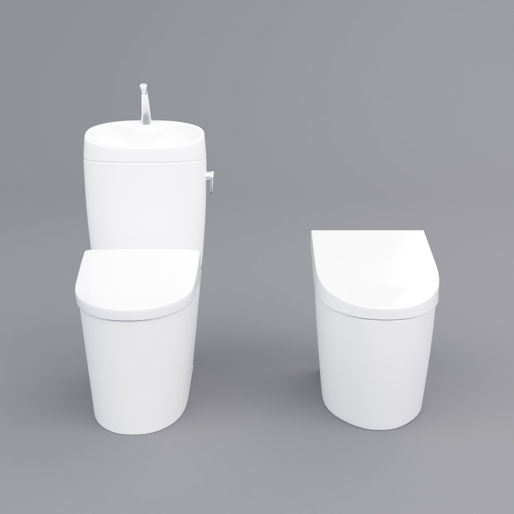 トイレセット【3Dモデル】Toilet Set
