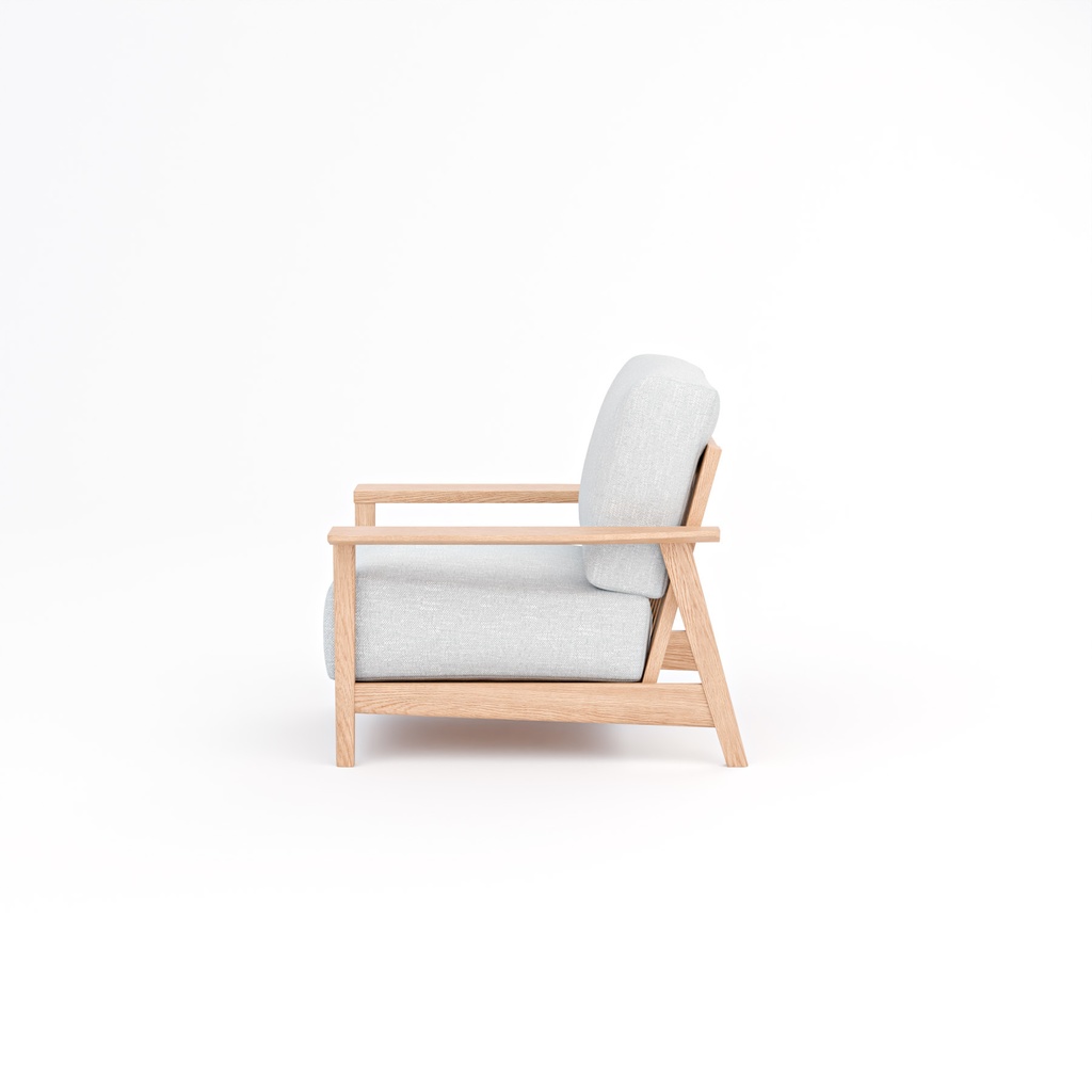 シンプルなソファー【3Dモデル】Simple Wooden Frame Sofa