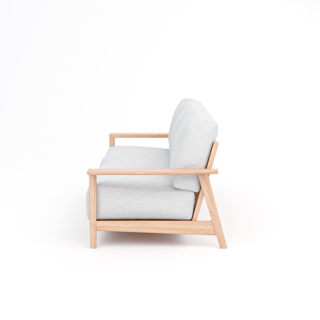 シンプルなソファー【3Dモデル】Simple Wooden Frame Sofa