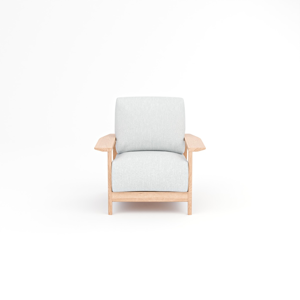 シンプルなソファー【3Dモデル】Simple Wooden Frame Sofa