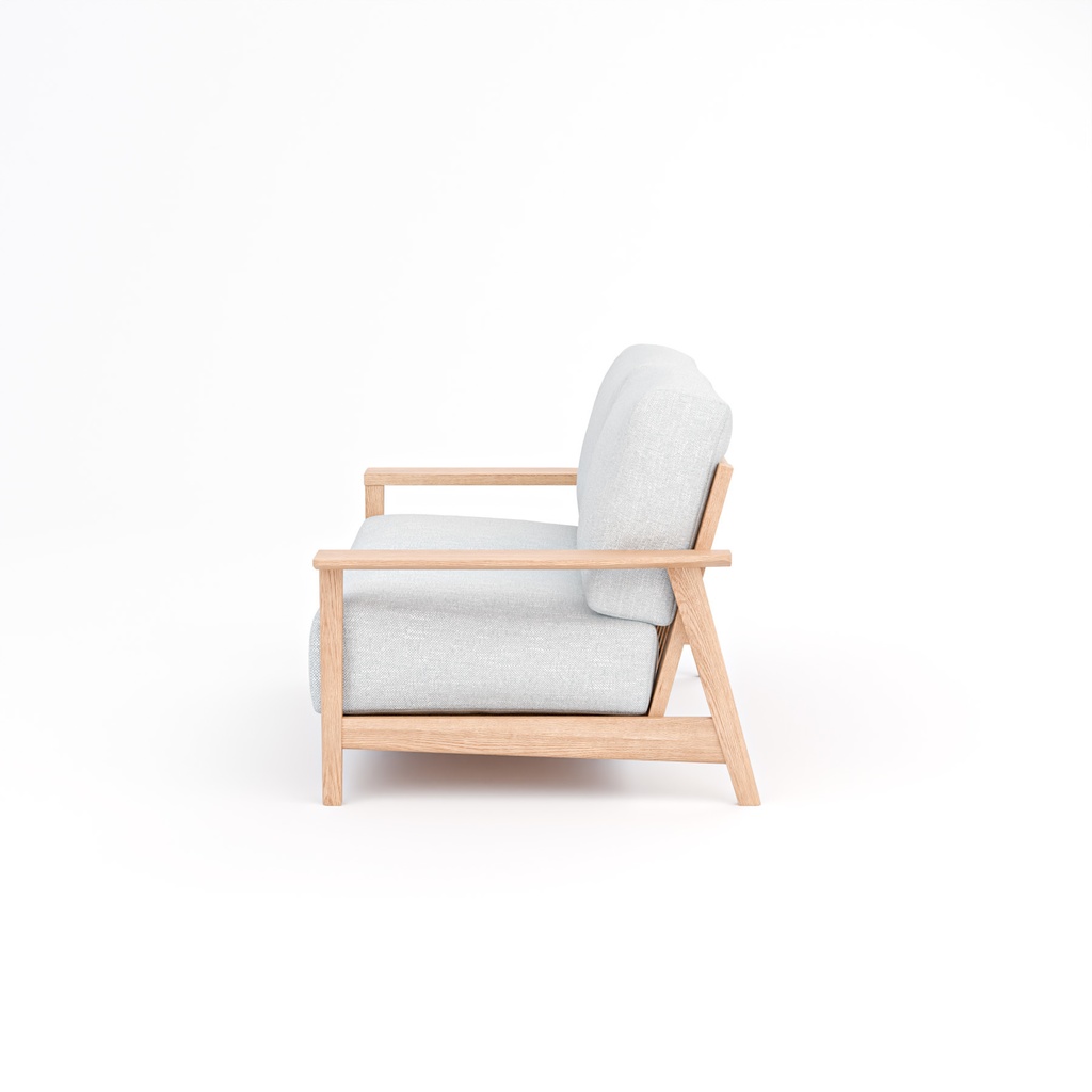 シンプルなソファー【3Dモデル】Simple Wooden Frame Sofa