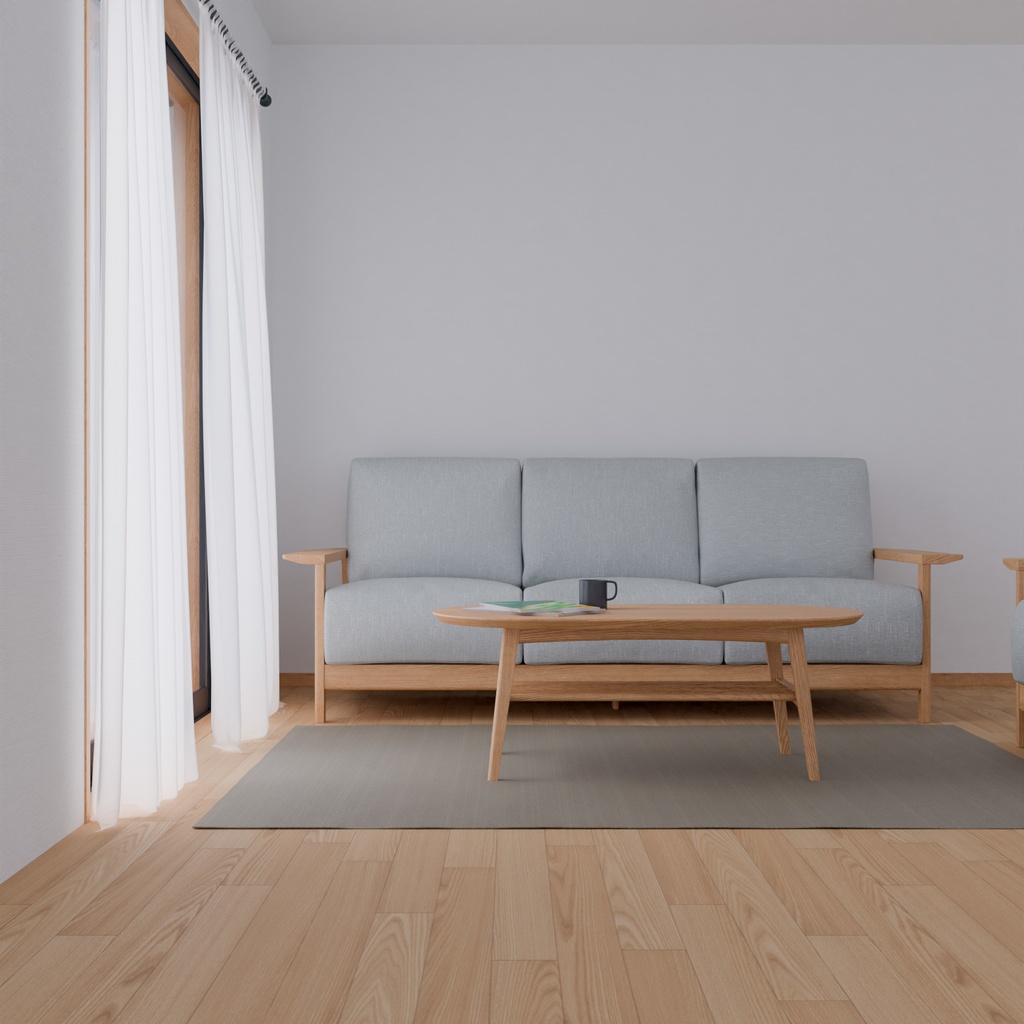 シンプルなリビングセット【3Dモデル】Simple Living Room Set
