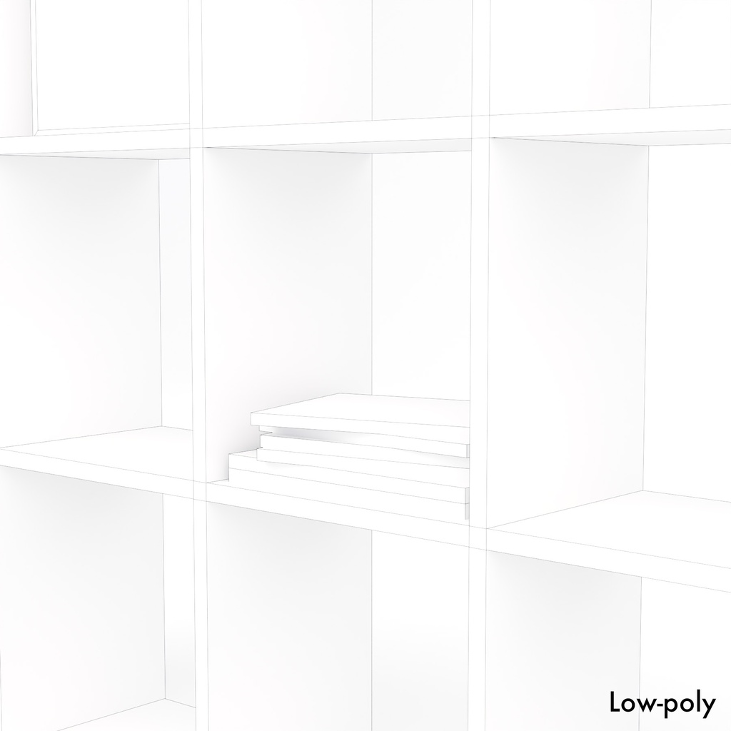 オープンシェルフ【3Dモデル】Open Shelving Unit