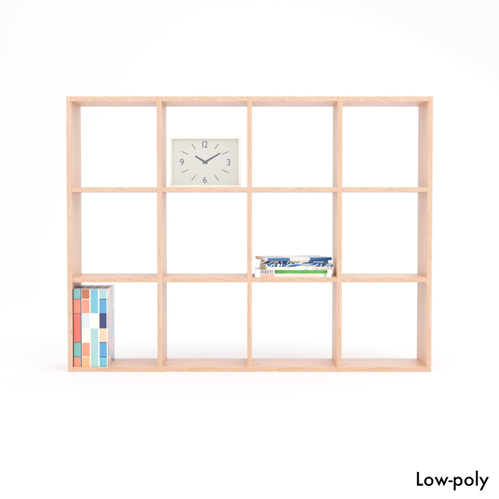 オープンシェルフ【3Dモデル】Open Shelving Unit