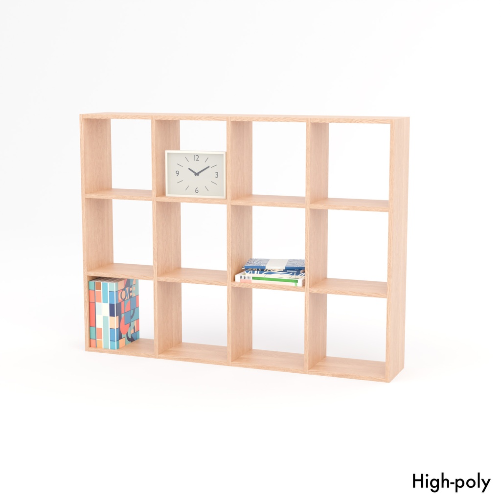 オープンシェルフ【3Dモデル】Open Shelving Unit