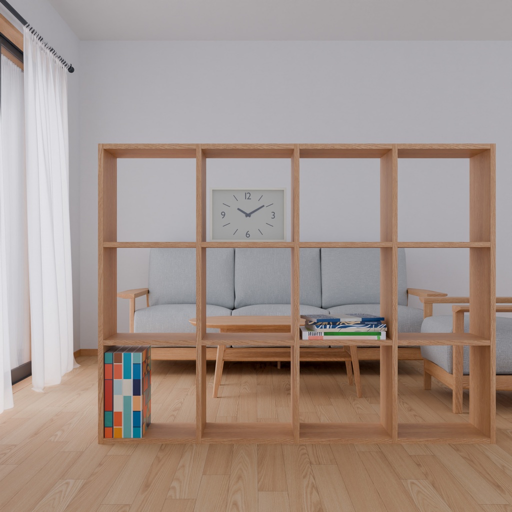 オープンシェルフ【3Dモデル】Open Shelving Unit
