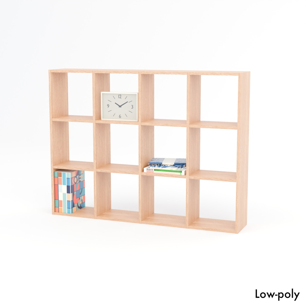 オープンシェルフ【3Dモデル】Open Shelving Unit