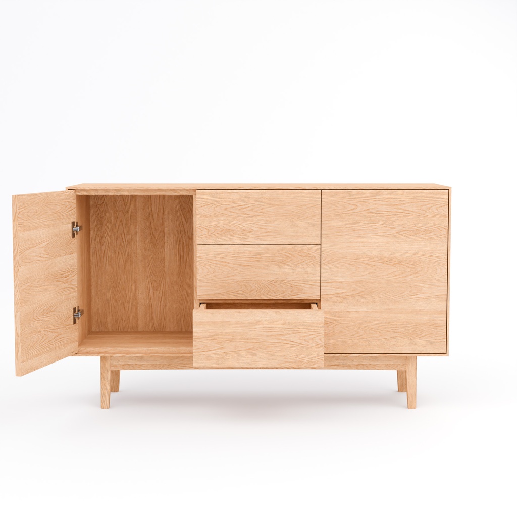 サイドボード【3Dモデル】Wooden Sideboard