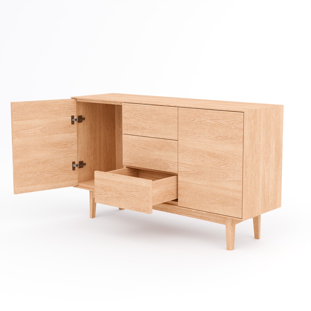 サイドボード【3Dモデル】Wooden Sideboard