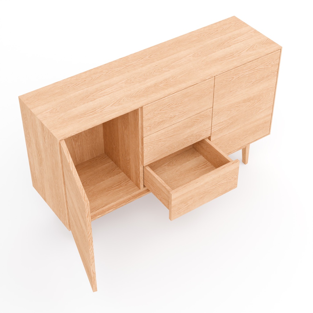 サイドボード【3Dモデル】Wooden Sideboard