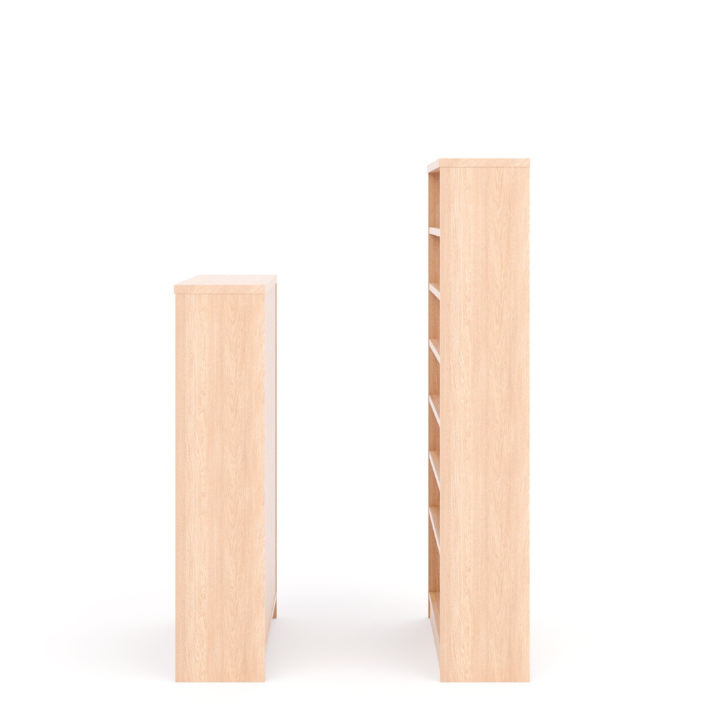本棚【3Dモデル】Wooden Bookshelf