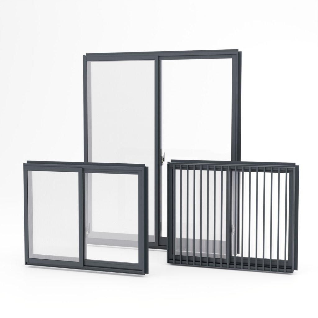 窓とカーテンセット【3Dモデル】Window & Curtain Set
