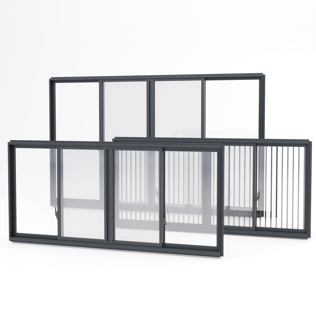 窓とカーテンセット【3Dモデル】Window & Curtain Set