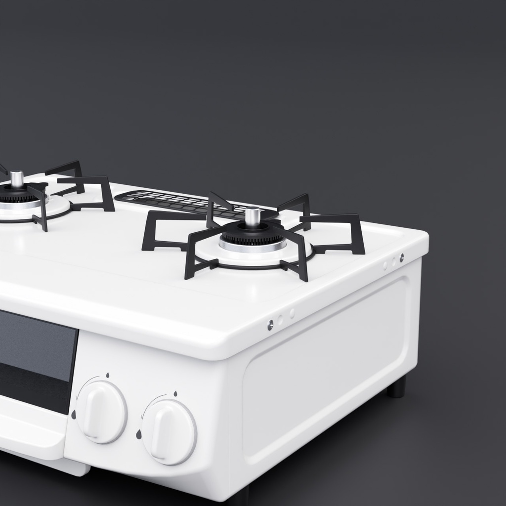 ガスコンロ【3Dモデル】gas stove