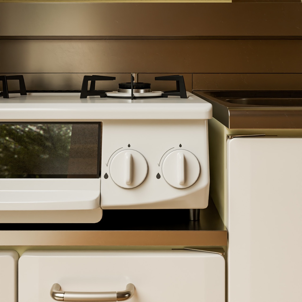 ガスコンロ【3Dモデル】gas stove