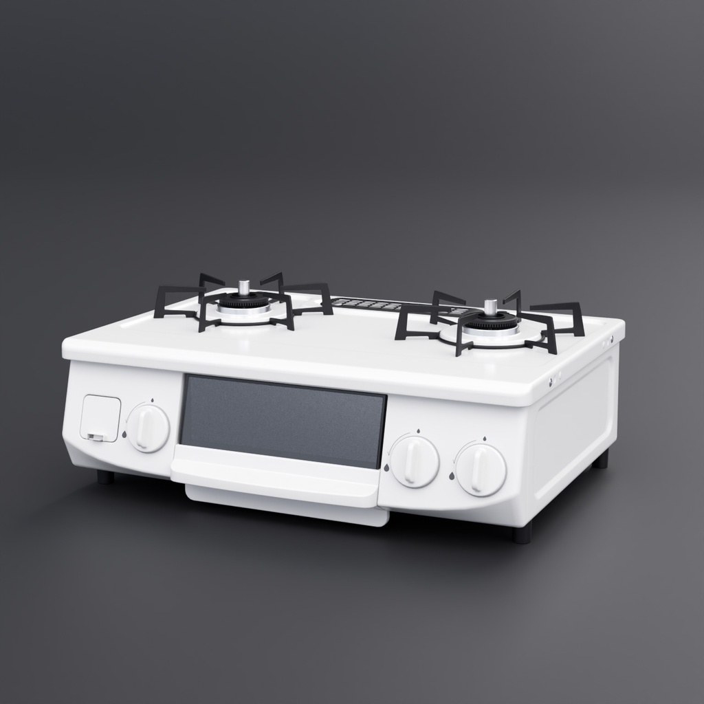 ガスコンロ【3Dモデル】gas stove