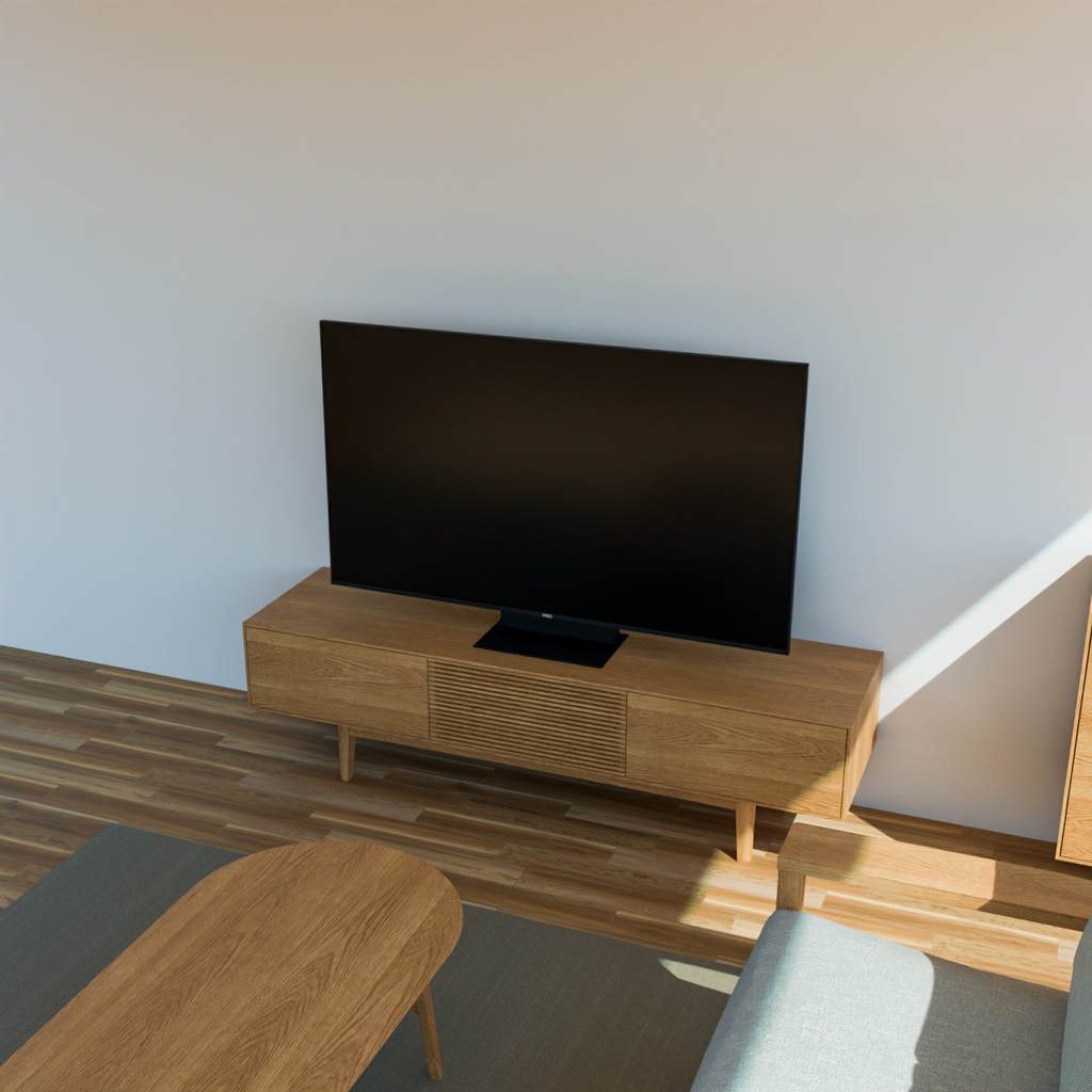 TVボードとTV【3Dモデル】TV & TV Stand