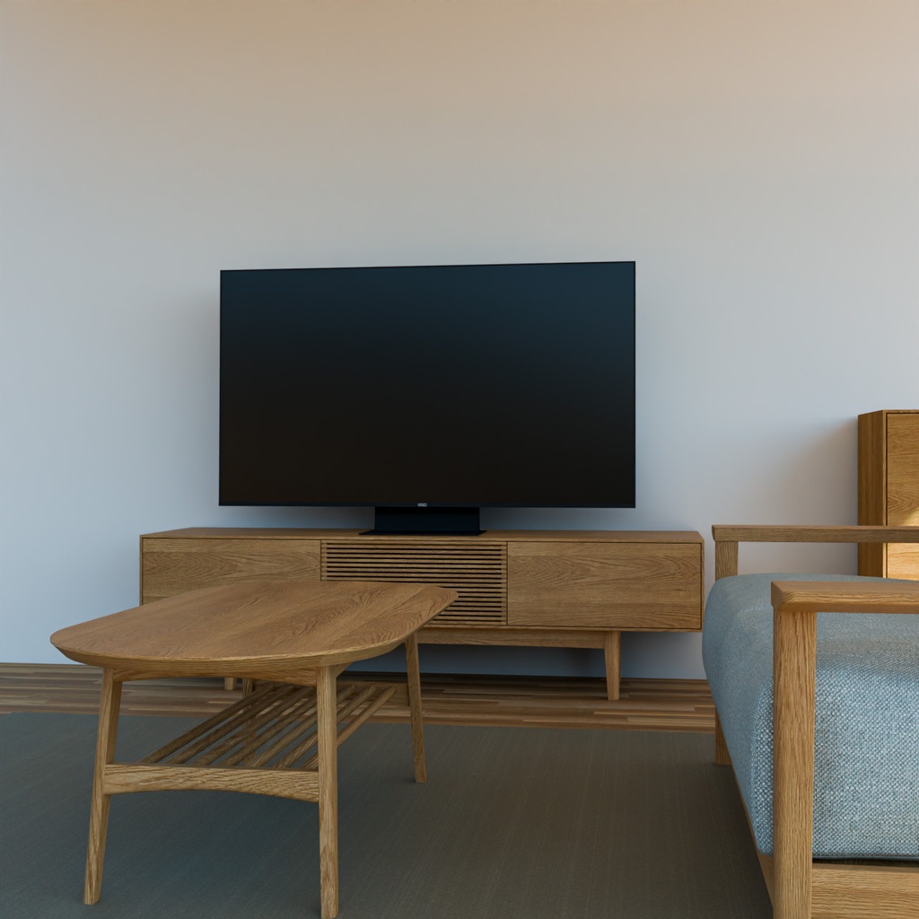 TVボードとTV【3Dモデル】TV & TV Stand