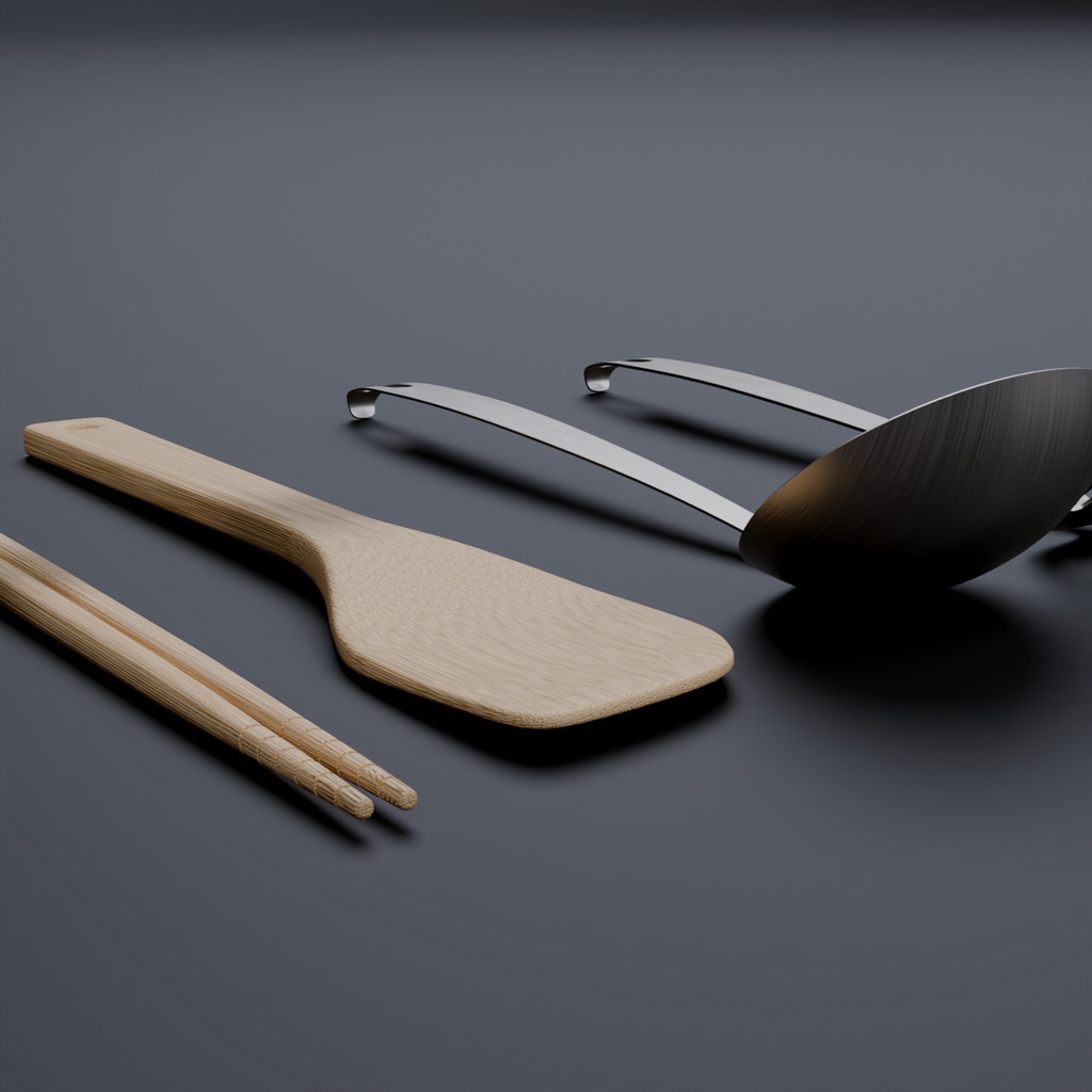 キッチンツール【3Dモデル】 Kitchen Utensils