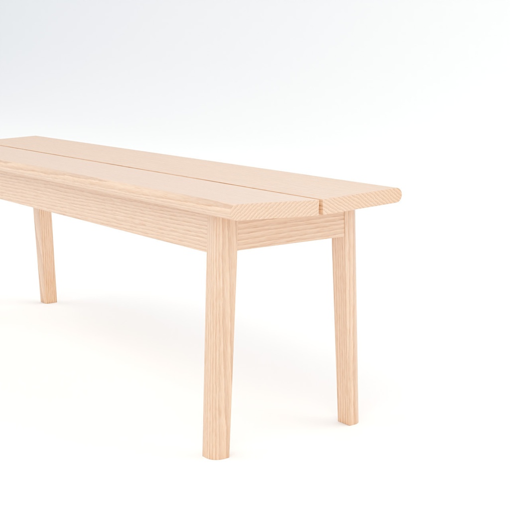 ダイニングテーブルとダイニングチェア、ベンチ【3Dモデル】Dining Table & Chairs with Bench