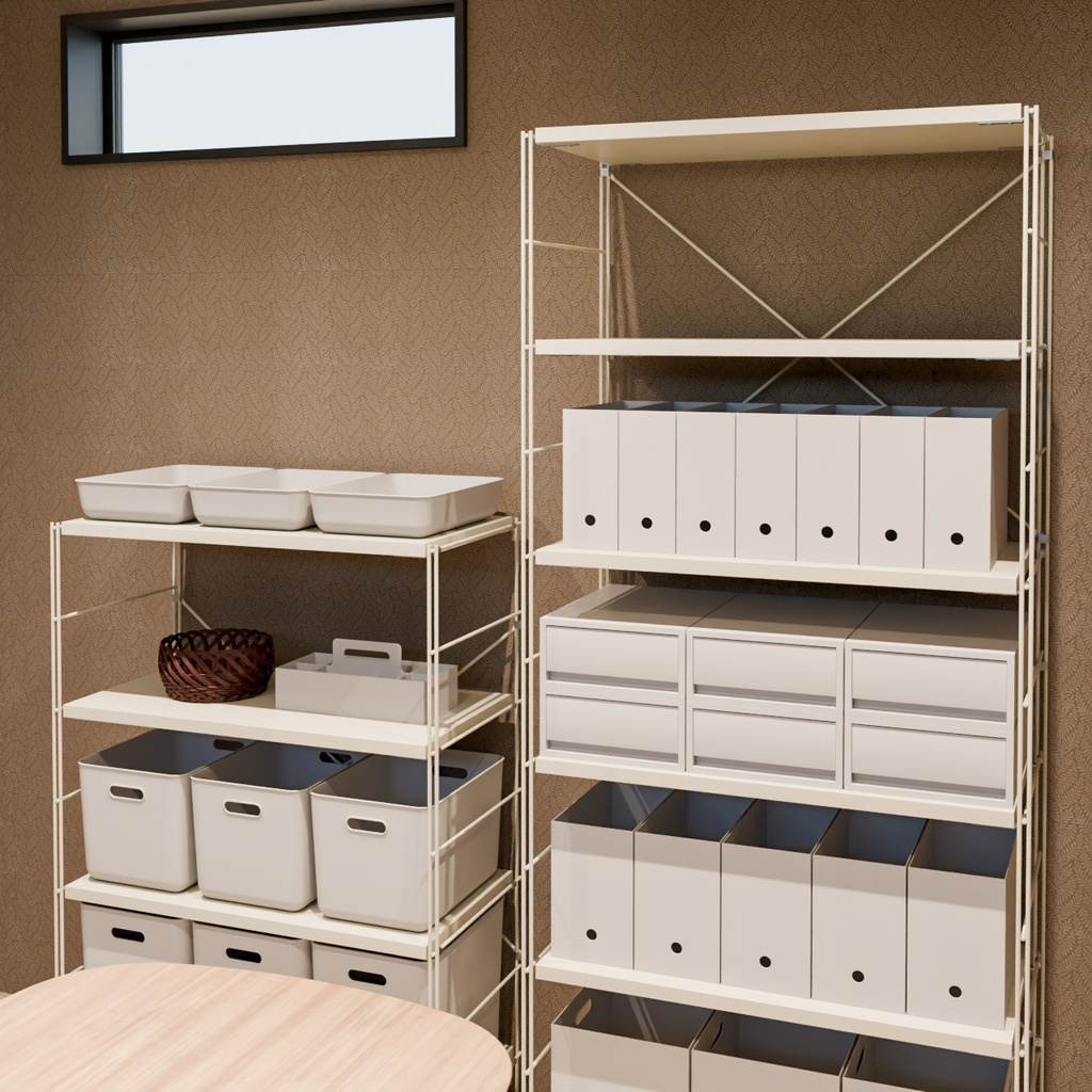 ワイヤーシェルフ【3Dモデル】Wire shelving