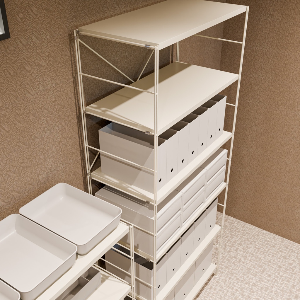 ワイヤーシェルフ【3Dモデル】Wire shelving