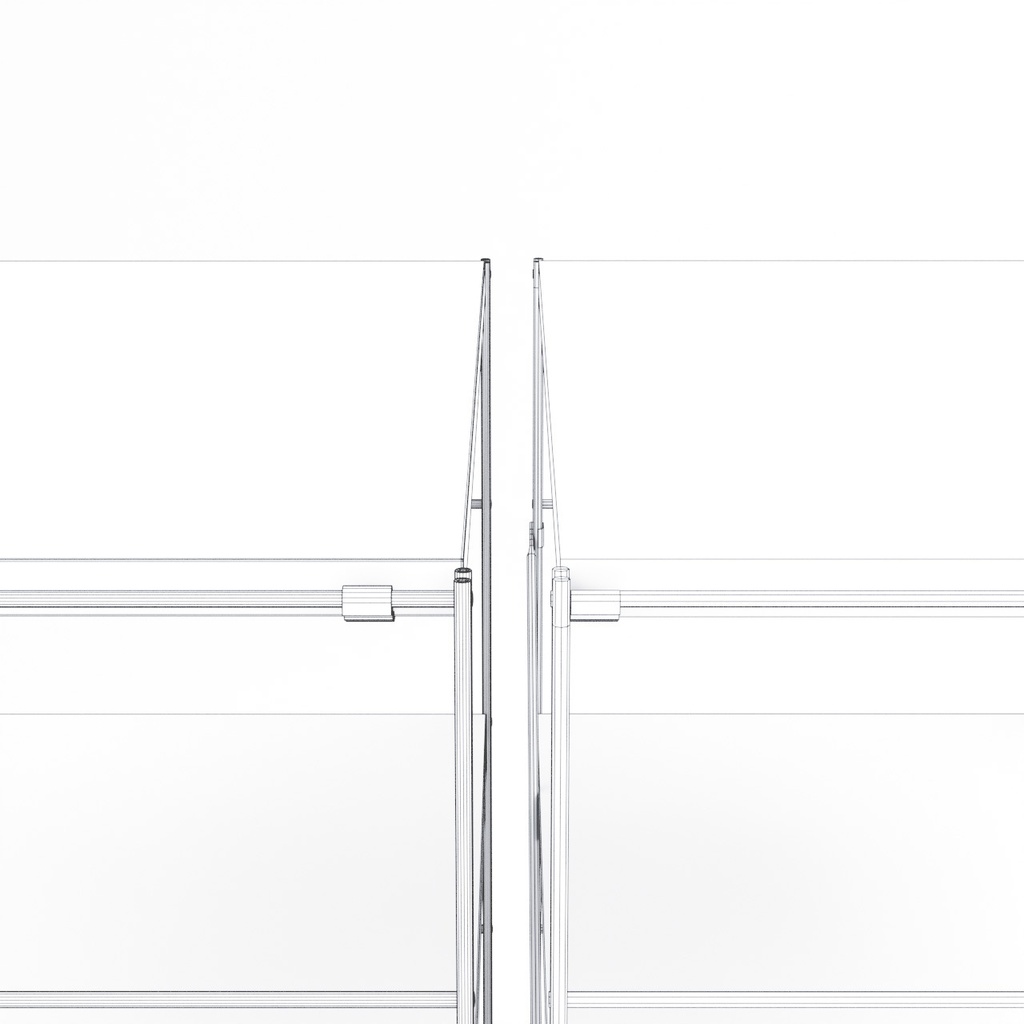 ワイヤーシェルフ【3Dモデル】Wire shelving