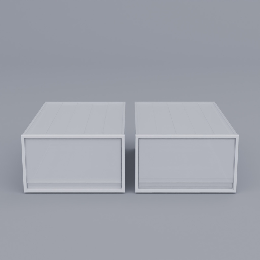 押入れ収納【3Dモデル】closet storage box