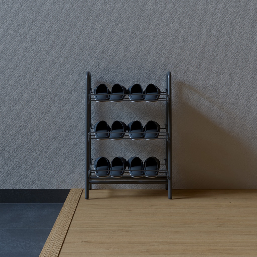 シューズラック【3Dモデル】Shoe rack