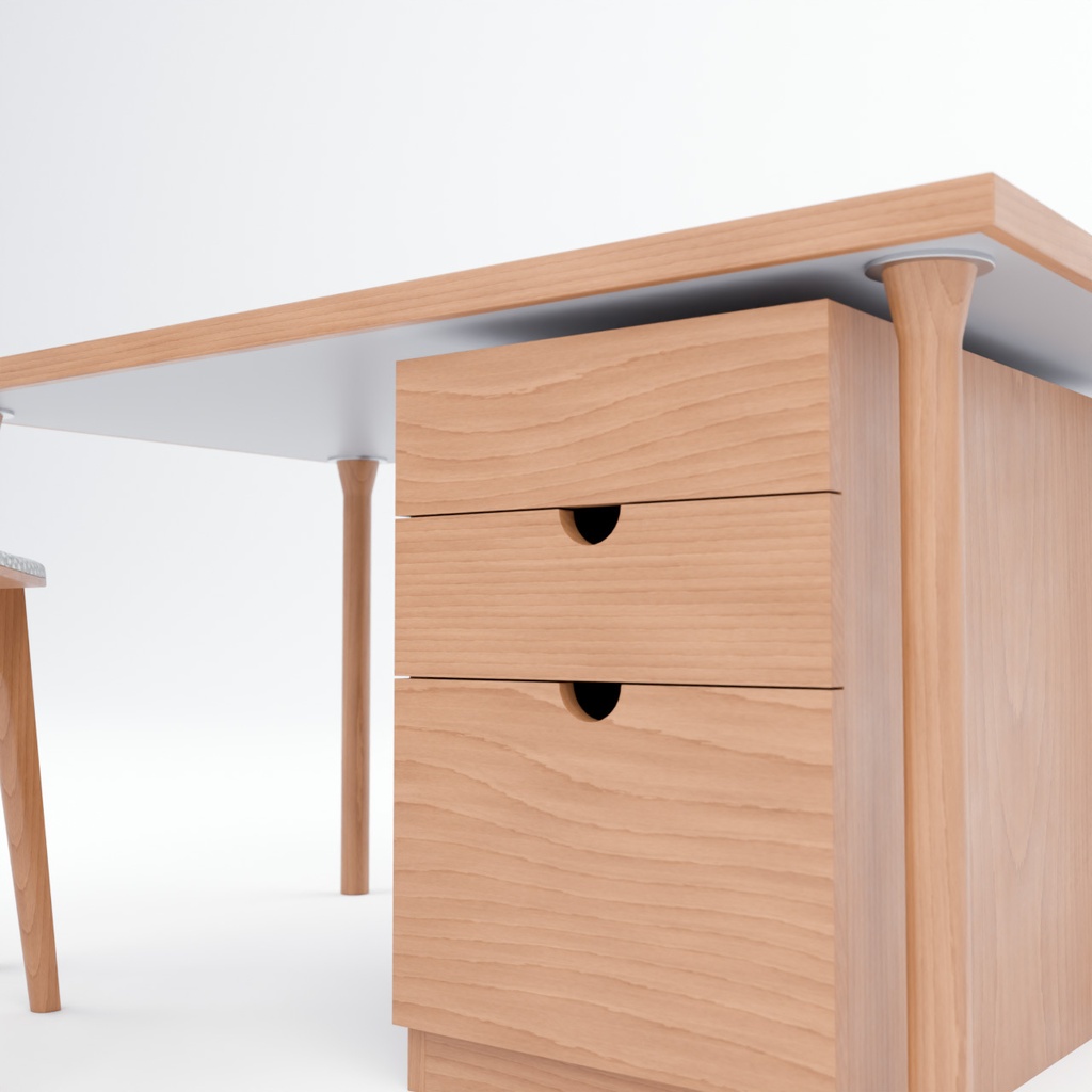 デスクチェアとデスク【3Dモデル】Desk & chair