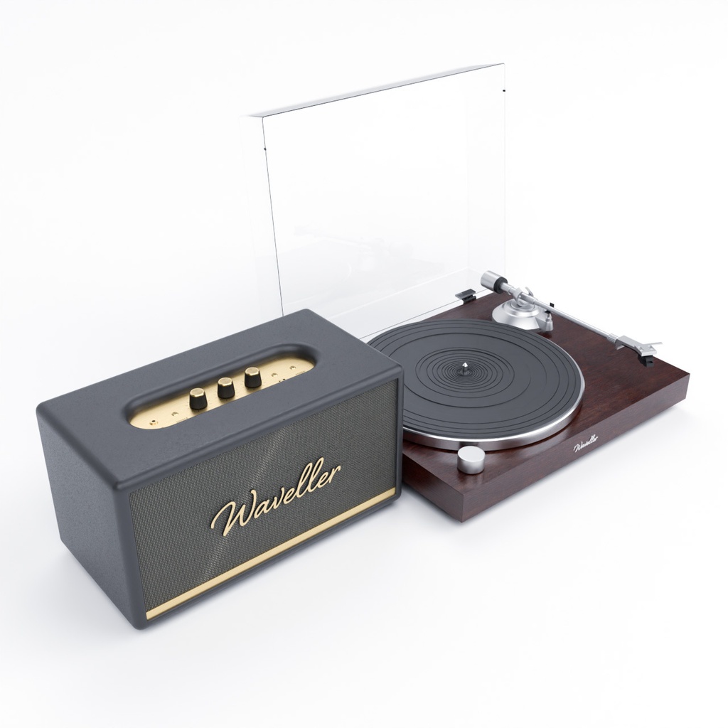 スピーカーとレコードプレーヤー【3Dモデル】Speaker & Record Player