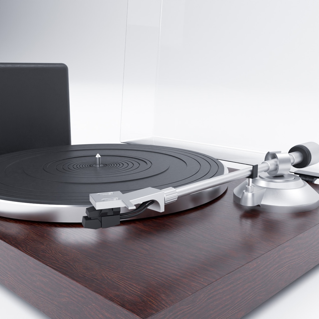 スピーカーとレコードプレーヤー【3Dモデル】Speaker & Record Player