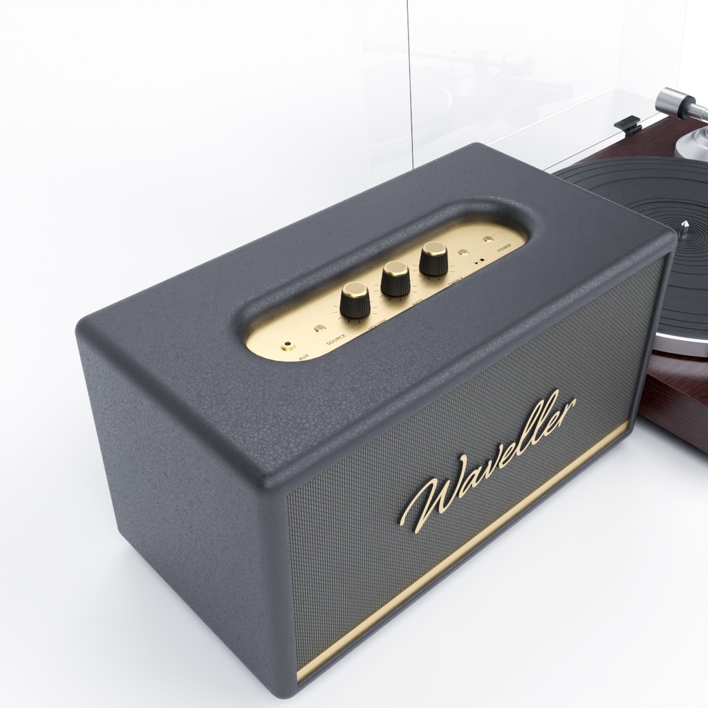スピーカーとレコードプレーヤー【3Dモデル】Speaker & Record Player