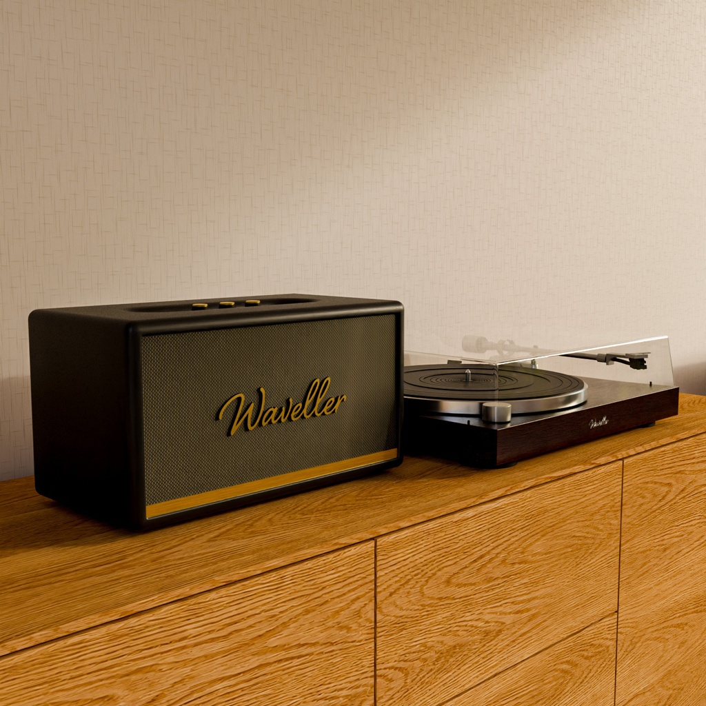 スピーカーとレコードプレーヤー【3Dモデル】Speaker & Record Player