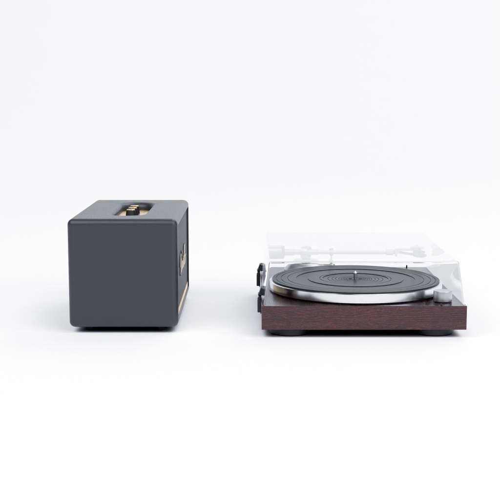 スピーカーとレコードプレーヤー【3Dモデル】Speaker & Record Player